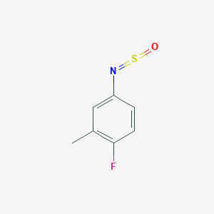 molecular formula C7H6FNOS B1405599 1-Fluoro-2-methyl-4-(sulfinylamino)benzene CAS No. 1785763-34-9