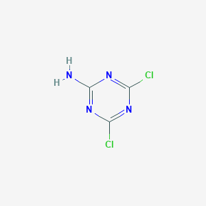 molecular formula C3H2Cl2N4 B014056 2-Amino-4,6-dichlorotriazine CAS No. 933-20-0