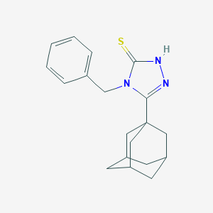 molecular formula C19H23N3S B140560 3-(1-Adamantyl)-4-benzyl-5-mercapto-1,2,4-triazole CAS No. 139158-26-2