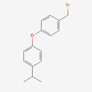 molecular formula C16H17BrO B1405600 1-(Bromomethyl)-4-(4-isopropylphenoxy)benzene CAS No. 1427461-07-1