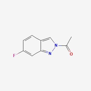 molecular formula C9H7FN2O B1405602 2-acetyl-6-fluoro-2H-indazole CAS No. 1355171-97-9