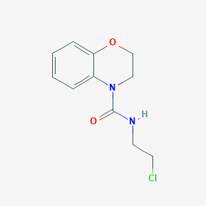 molecular formula C11H13ClN2O2 B1405603 N-(2-chloroethyl)-2,3-dihydro-4H-1,4-benzoxazine-4-carboxamide CAS No. 1427460-58-9