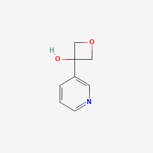 molecular formula C8H9NO2 B1405608 3-(Pyridin-3-yl)oxetan-3-ol CAS No. 1401967-56-3