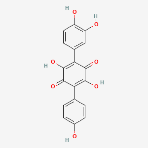 molecular formula C18H12O7 B14056143 Leucomelone 