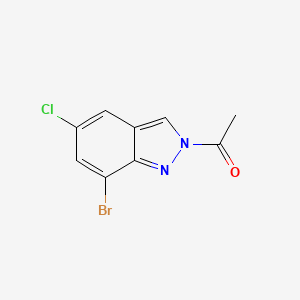 molecular formula C9H6BrClN2O B1405625 2-acetyl-7-bromo-5-chloro-2H-indazole CAS No. 1355171-38-8