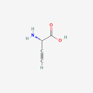 molecular formula C4H5NO2 B14056287 L-2-amino-3-butynoic acid CAS No. 73537-09-4