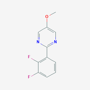 molecular formula C11H8F2N2O B14056289 2-(2,3-Difluorophenyl)-5-methoxypyrimidine 