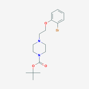 molecular formula C17H25BrN2O3 B1405629 Tert-butyl 4-(2-(2-bromophenoxy)ethyl)piperazine-1-carboxylate CAS No. 1227954-89-3