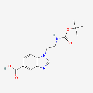 1-{2-[(tert-Butoxycarbonyl)amino]ethyl}-1H-benzimidazole-5-carboxylic acid