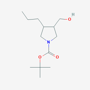 Tert-butyl 3-(hydroxymethyl)-4-propylpyrrolidine-1-carboxylate