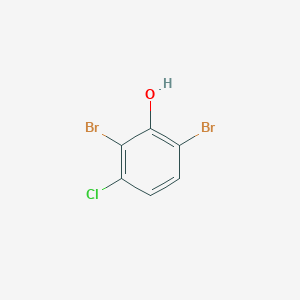 molecular formula C6H3Br2ClO B14056353 2,6-Dibromo-3-chlorophenol CAS No. 28165-55-1
