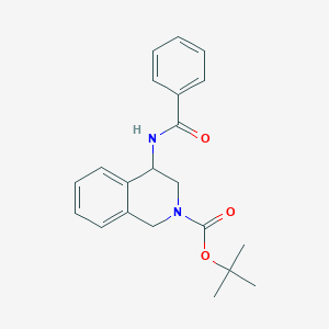 molecular formula C21H24N2O3 B1405636 tert-butyl 4-(benzoylamino)-3,4-dihydroisoquinoline-2(1H)-carboxylate CAS No. 1785764-68-2