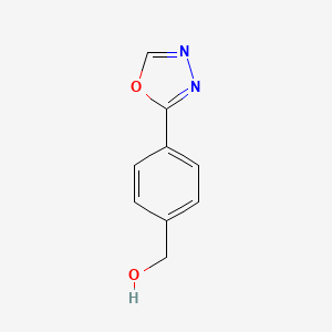 molecular formula C9H8N2O2 B1405637 [4-(1,3,4-Oxadiazol-2-yl)phenyl]methanol CAS No. 1378699-97-8