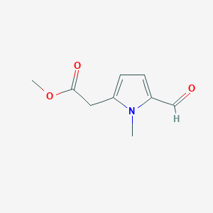 molecular formula C9H11NO3 B1405639 methyl (5-formyl-1-methyl-1H-pyrrol-2-yl)acetate CAS No. 878629-83-5