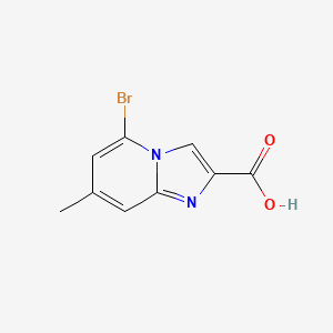molecular formula C9H7BrN2O2 B1405641 5-Bromo-7-methylimidazo[1,2-a]pyridine-2-carboxylic acid CAS No. 1227954-90-6