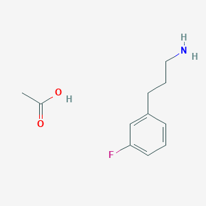3-(3-Fluorophenyl)propan-1-amine acetic acid salt