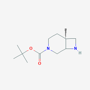 molecular formula C12H22N2O2 B14056426 Diazabicyclo[4.2.0]octane-3-carboxylate 