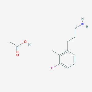 molecular formula C12H18FNO2 B1405644 3-(3-Fluoro-2-methylphenyl)propan-1-amine acetic acid salt CAS No. 377083-85-7