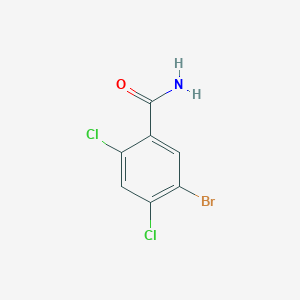 molecular formula C7H4BrCl2NO B1405649 5-Bromo-2,4-dichlorobenzamide CAS No. 1305711-44-7