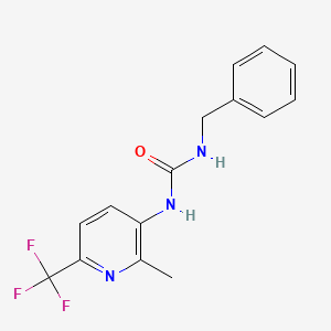 molecular formula C15H14F3N3O B1405650 1-Benzyl-3-(2-methyl-6-(trifluoromethyl)pyridin-3-yl)urea CAS No. 1227954-87-1