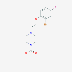 molecular formula C17H24BrFN2O3 B1405660 tert-Butyl 4-(2-(2-bromo-4-fluorophenoxy)ethyl)piperazine-1-carboxylate CAS No. 1227955-27-2