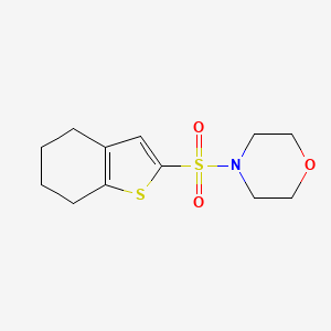 molecular formula C12H17NO3S2 B1405665 4-(4,5,6,7-Tetrahydro-1-benzothien-2-ylsulfonyl)morpholine CAS No. 1427461-05-9