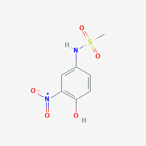 molecular formula C7H8N2O5S B14056656 N-(4-Hydroxy-3-nitrophenyl)methanesulfonamide CAS No. 89131-37-3