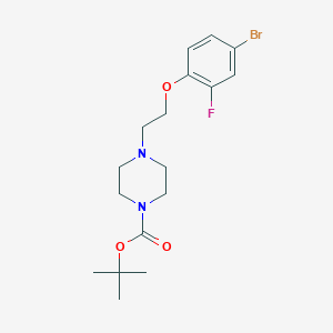 molecular formula C17H24BrFN2O3 B1405668 Tert-butyl 4-(2-(4-bromo-2-fluorophenoxy)ethyl)piperazine-1-carboxylate CAS No. 1227955-15-8