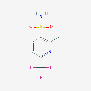 molecular formula C7H7F3N2O2S B1405672 2-Methyl-6-(trifluoromethyl)pyridine-3-sulfonamide CAS No. 1427461-10-6