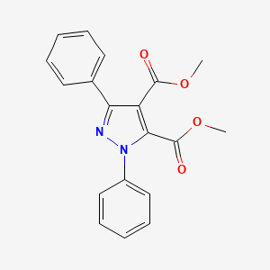 molecular formula C19H16N2O4 B14056764 dimethyl 1,3-diphenyl-1H-pyrazole-4,5-dicarboxylate 