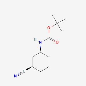 molecular formula C12H20N2O2 B1405678 tert-Butyl trans-3-cyanocyclohexylcarbamate CAS No. 920966-19-4