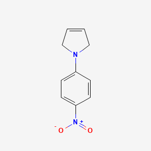molecular formula C10H10N2O2 B14056857 1-(4-Nitrophenyl)-2,5-dihydro-1H-pyrrole CAS No. 113342-93-1