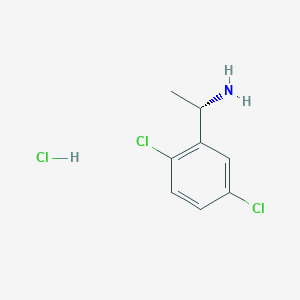 molecular formula C8H10Cl3N B1405688 (1S)-1-(2,5-二氯苯基)乙胺盐酸盐 CAS No. 1391506-72-1