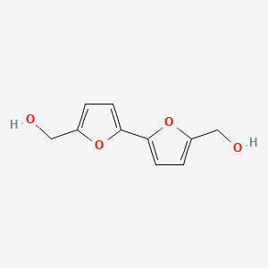 molecular formula C10H10O4 B14056892 [2,2'-Bifuran]-5,5'-diyldimethanol 