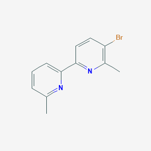 molecular formula C12H11BrN2 B14056895 5-Bromo-6,6'-dimethyl-2,2'-bipyridine CAS No. 87286-77-9
