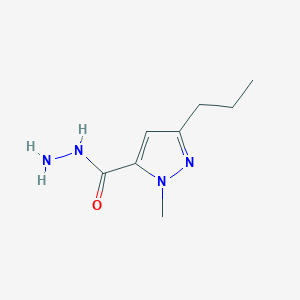 molecular formula C8H14N4O B1405692 1-Methyl-3-propyl-1H-pyrazole-5-carbohydrazide CAS No. 1185292-68-5