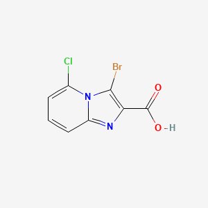 molecular formula C8H4BrClN2O2 B1405698 3-Bromo-5-chloroimidazo[1,2-a]pyridine-2-carboxylic acid CAS No. 1227955-02-3