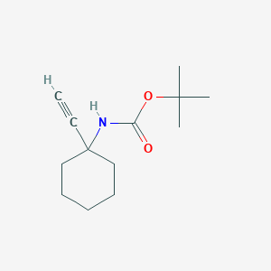 molecular formula C13H21NO2 B1405702 叔丁基(1-乙炔基环己基)氨基甲酸酯 CAS No. 950522-83-5
