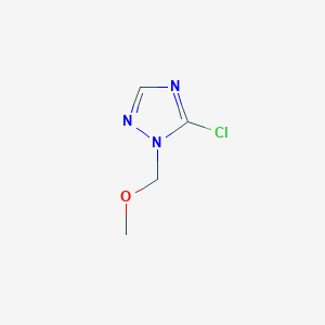 molecular formula C4H6ClN3O B1405704 5-氯-1-(甲氧甲基)-1H-1,2,4-三唑 CAS No. 1785762-61-9