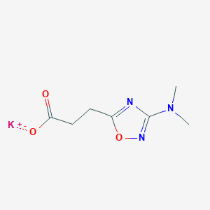 molecular formula C7H10KN3O3 B1405705 Potassium 3-[3-(dimethylamino)-1,2,4-oxadiazol-5-yl]propanoate CAS No. 1796955-15-1
