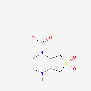 tert-butyl hexahydrothieno[3,4-b]pyrazine-1(2H)-carboxylate 6,6-dioxide