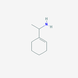 molecular formula C8H15N B14057129 1-(Cyclohex-1-en-1-yl)ethan-1-amine 