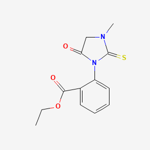 Ethyl 2-(3-methyl-5-oxo-2-thioxoimidazolidin-1-yl)benzoate