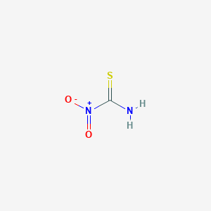 molecular formula CH2N2O2S B14057204 Nitromethanethioamide 