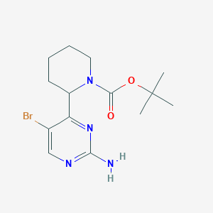 Tert-butyl 2-(2-amino-5-bromopyrimidin-4-yl)piperidine-1-carboxylate