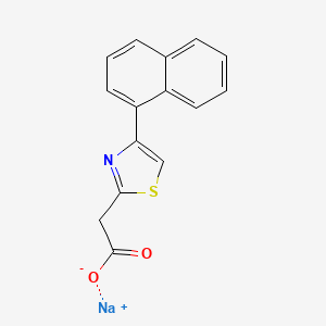 molecular formula C15H10NNaO2S B1405723 Sodium 2-[4-(naphthalen-1-yl)-1,3-thiazol-2-yl]acetate CAS No. 1803595-72-3