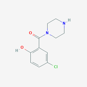 molecular formula C11H13ClN2O2 B14057247 4-(5-Chlorosalicyloyl)Piperazine 