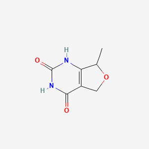 molecular formula C7H8N2O3 B1405726 7-Methyl-5,7-dihydrofuro[3,4-d]pyrimidine-2,4(1H,3H)-dione CAS No. 1429309-44-3