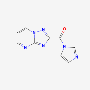 molecular formula C9H6N6O B1405729 2-(1H-imidazol-1-ylcarbonyl)[1,2,4]triazolo[1,5-a]pyrimidine CAS No. 1638612-65-3
