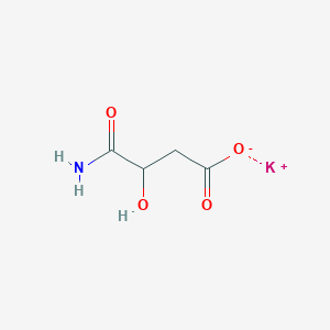 molecular formula C4H6KNO4 B1405730 3-氨基甲酰基-3-羟基丙酸钾 CAS No. 1461707-39-0